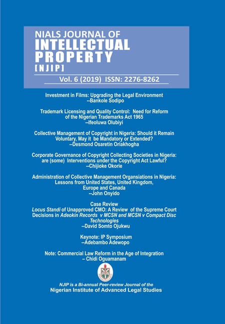 NIALS Journal of Intellectual  Property Vol 6